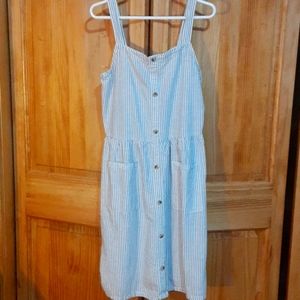 White Stripped Old Navy Dress